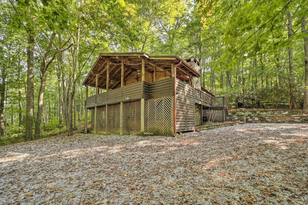 Cozy Lake Toxaway Cabin With Deck, Fire Pit And Grill! Exterior foto